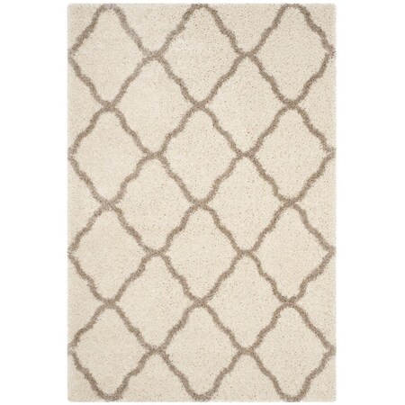 Safavieh 11 x 15 ft. Hudson Shag Oversized Power Loomed Rug; Ivory & Beige SGH283D-1115